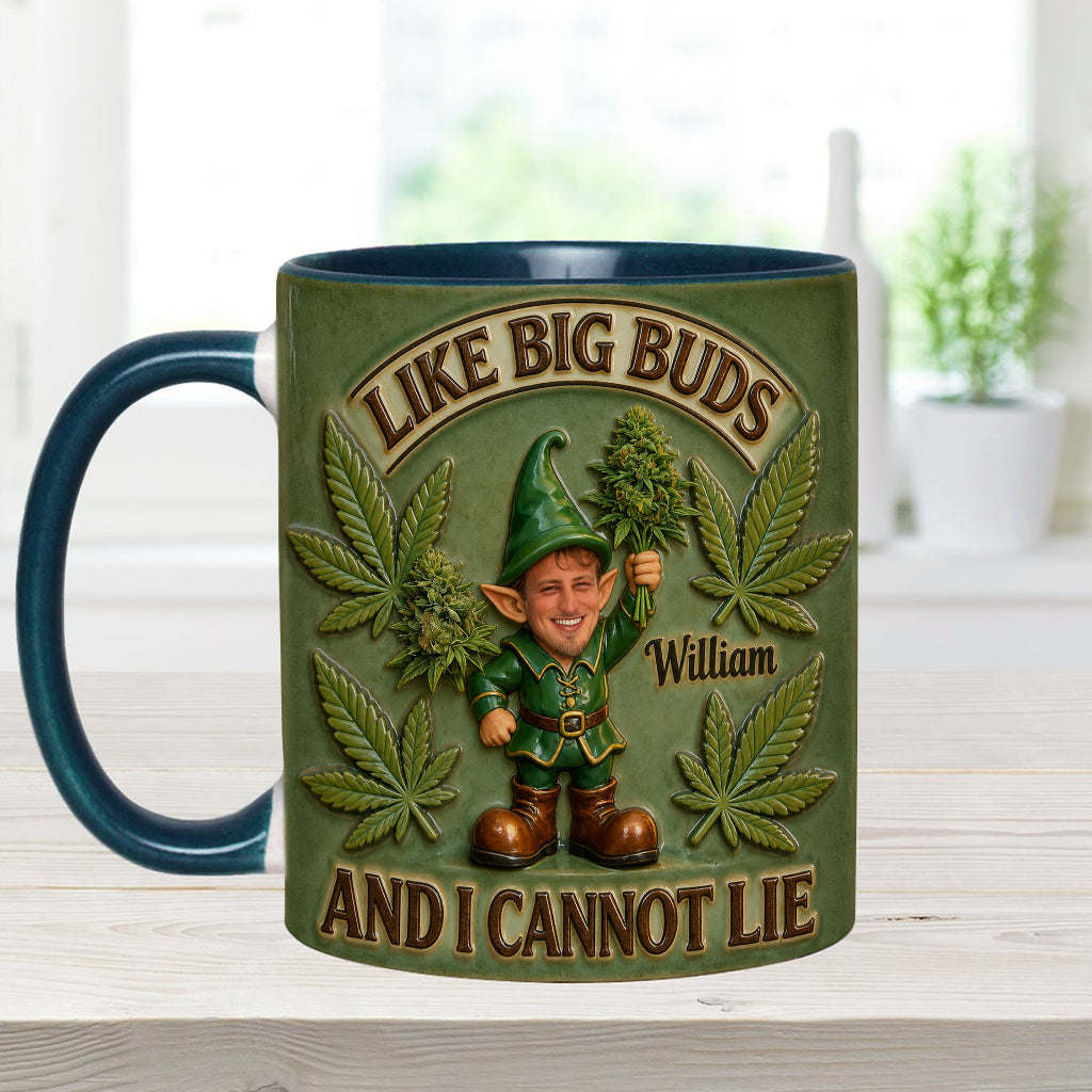 I Like Big Buds - Personalized Weed Accent Mug & Coaster