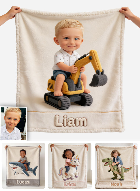 Any Photo, Any Animal Or Vehicle - Personalized Kid Blanket