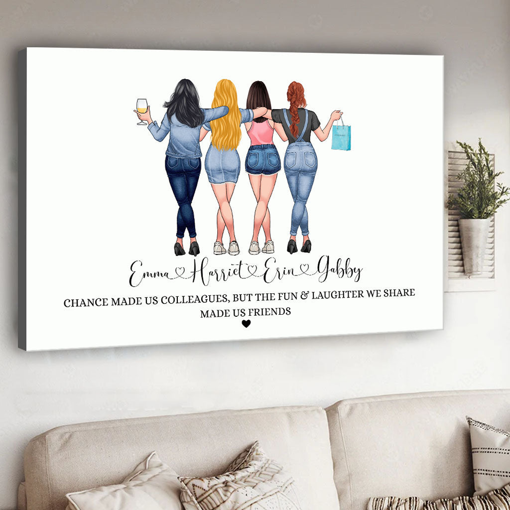 Chance Made Us Colleagues - Personalized Colleague Canvas And Poster