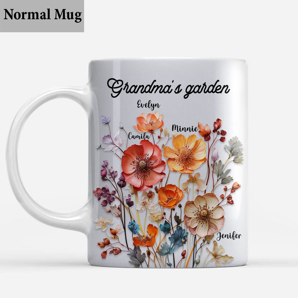 Grandma's Garden - Personalized Grandma Mug