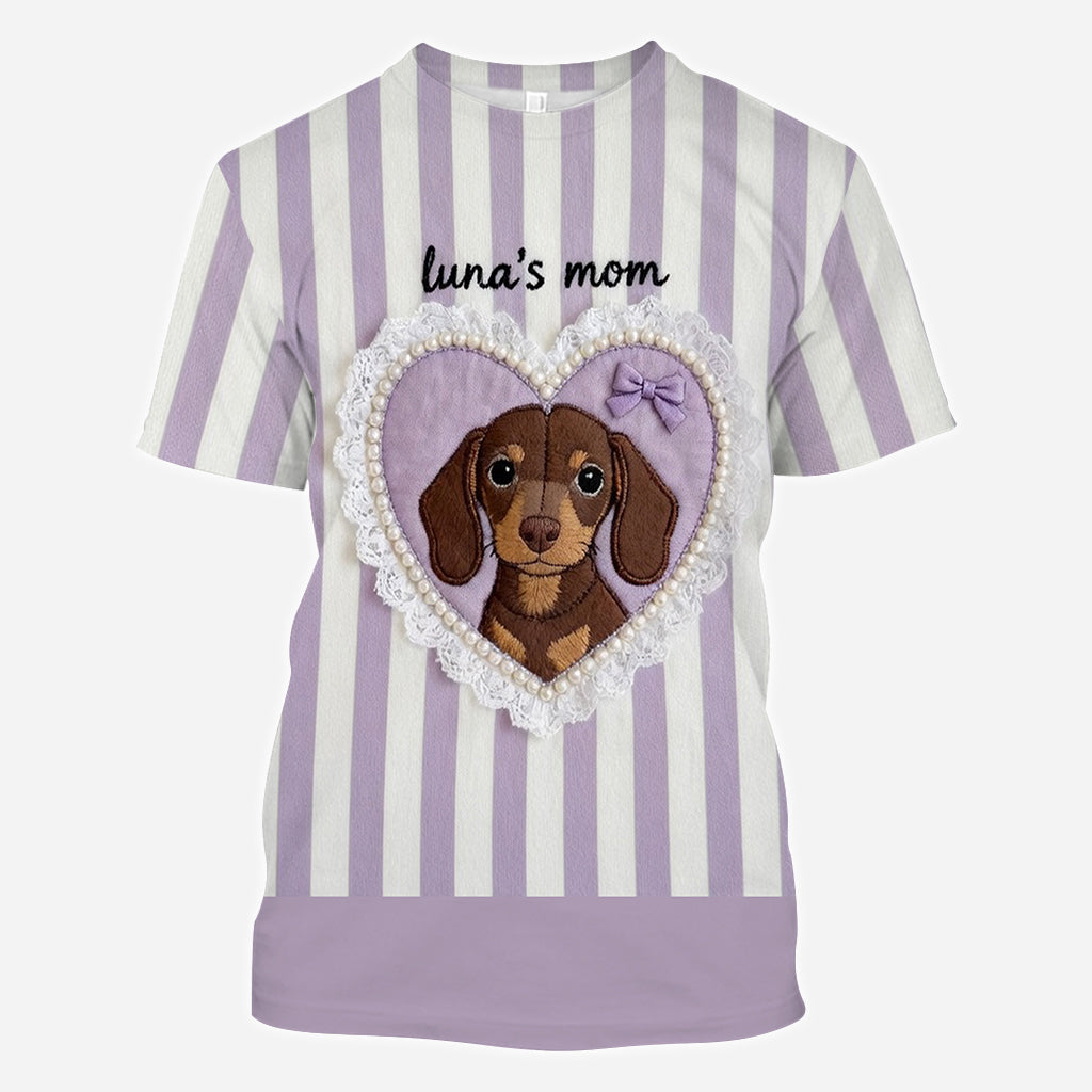 Custom Gift For Fur Mom - Personalized Dog All Over Shirt