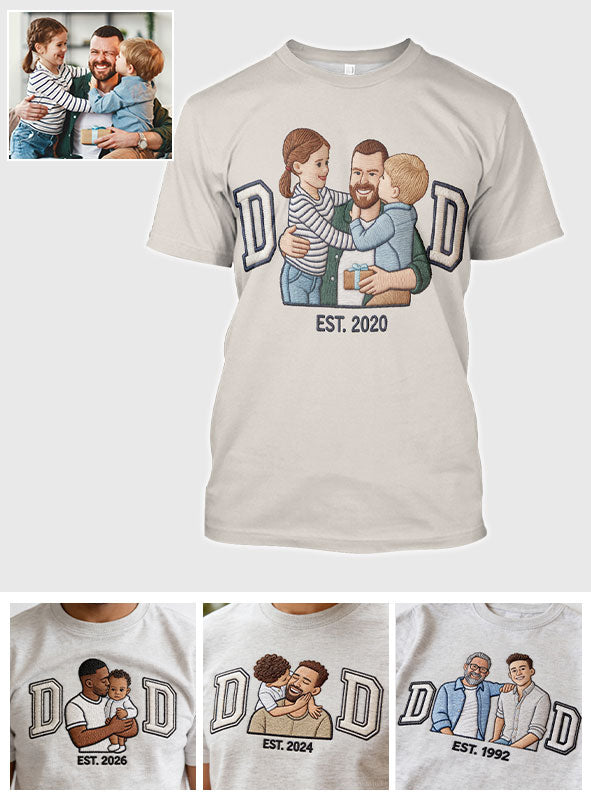 Dad Established - Personalized Father All Over Shirt
