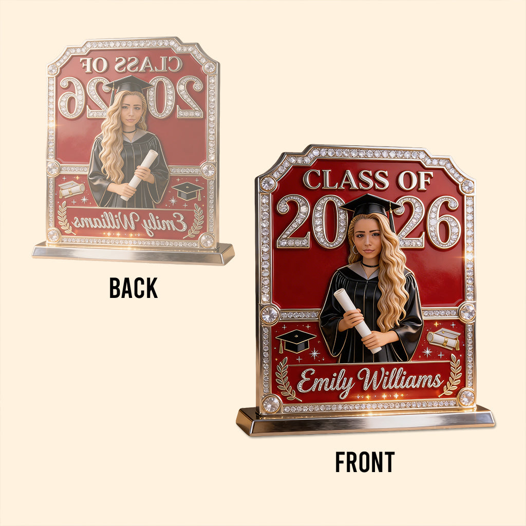 Class Of 2026 - Personalized Graduation Custom Shaped Acrylic Plaque