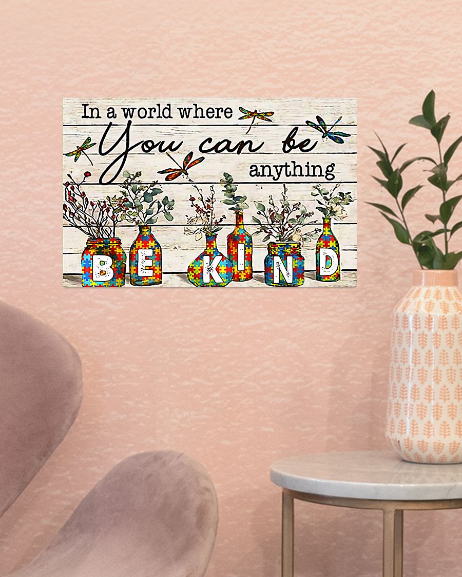 In A World Where You Can Be Anything - Autism Awareness Poster 0921