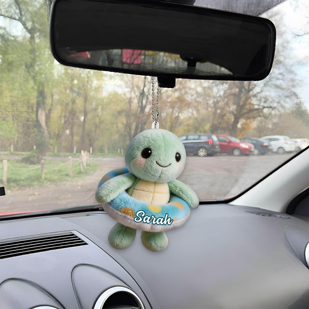 Back To The Ocean - Personalized Turtle Tumbler With Plush Charm