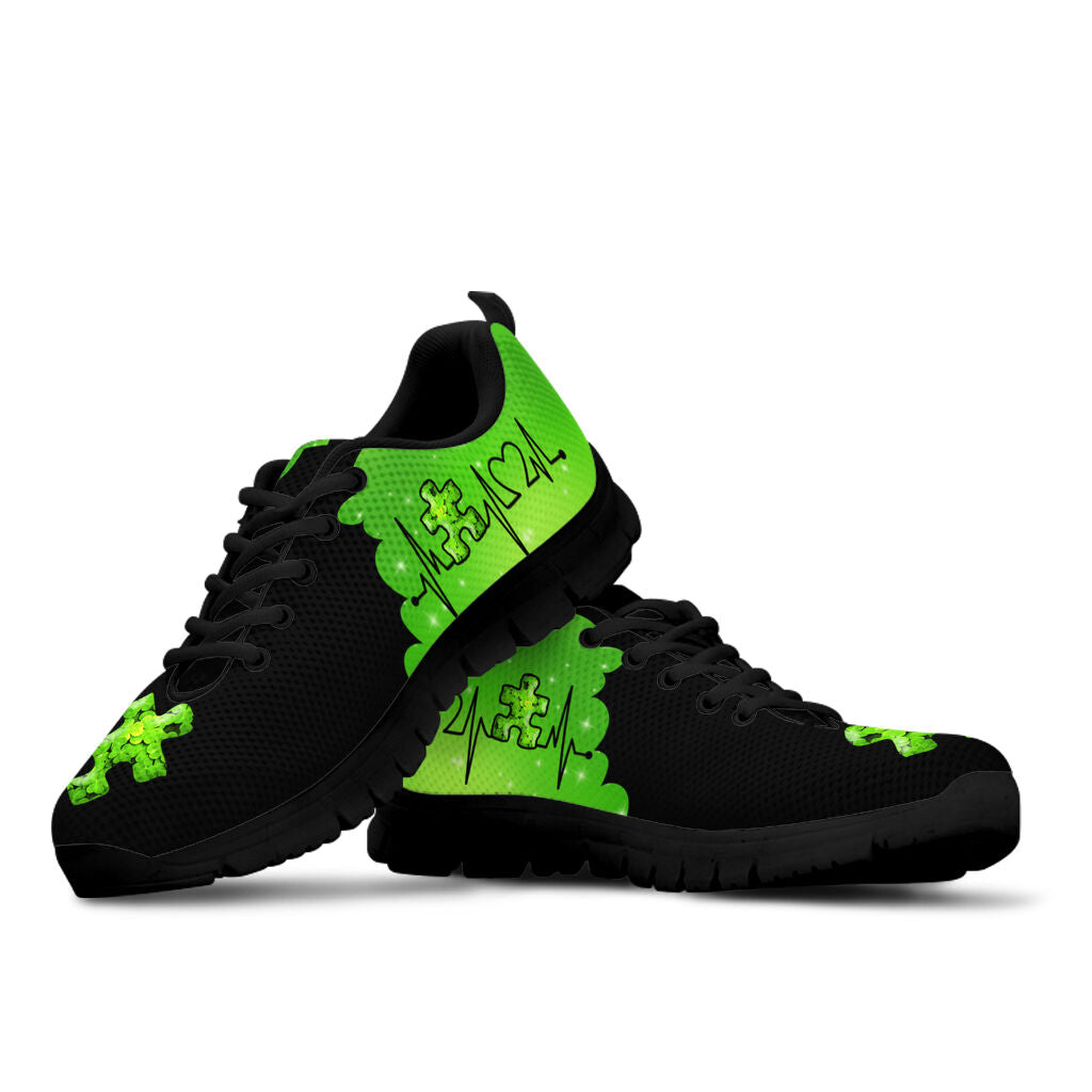 Heart Beat Autism Awareness Autism Awareness Sneakers 0622