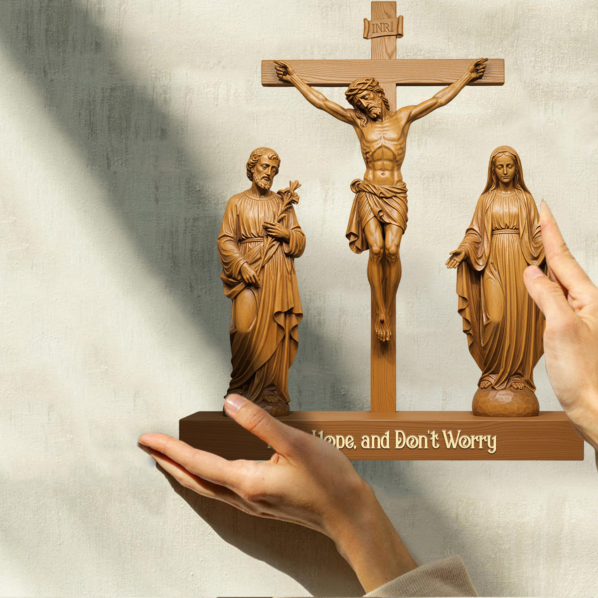 Catholic - Personalized Christian Custom Shaped Wood Plaque