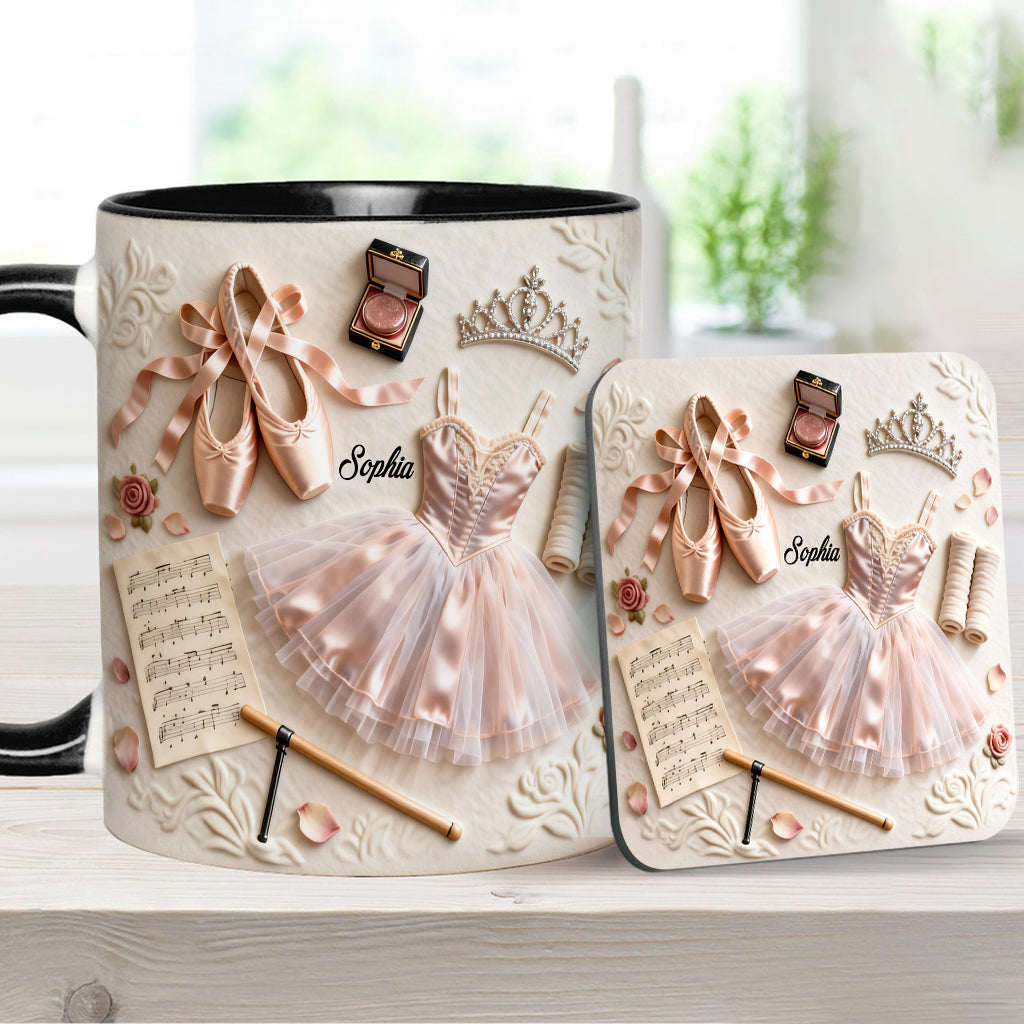 Love Ballet - Personalized Ballet Accent Mug & Coaster