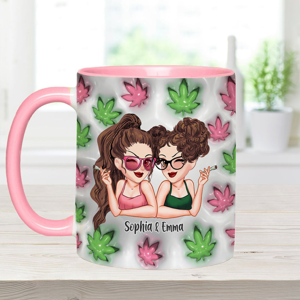 Best Buds Forever - Personalized Weed Accent Mug