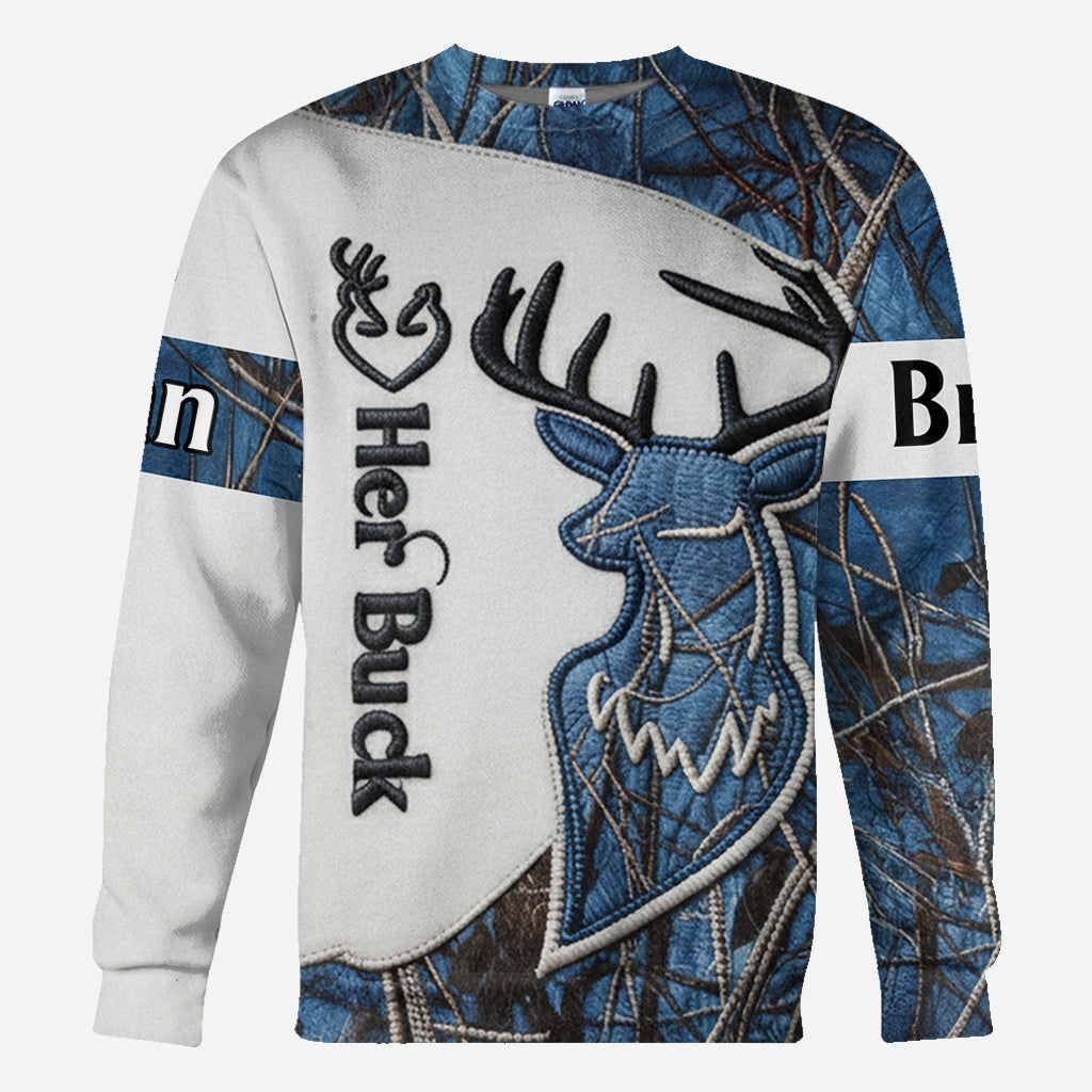 Couple Matching Shirts, Hunting Couple Matching Shirt - Personalized Hunting All Over Shirt