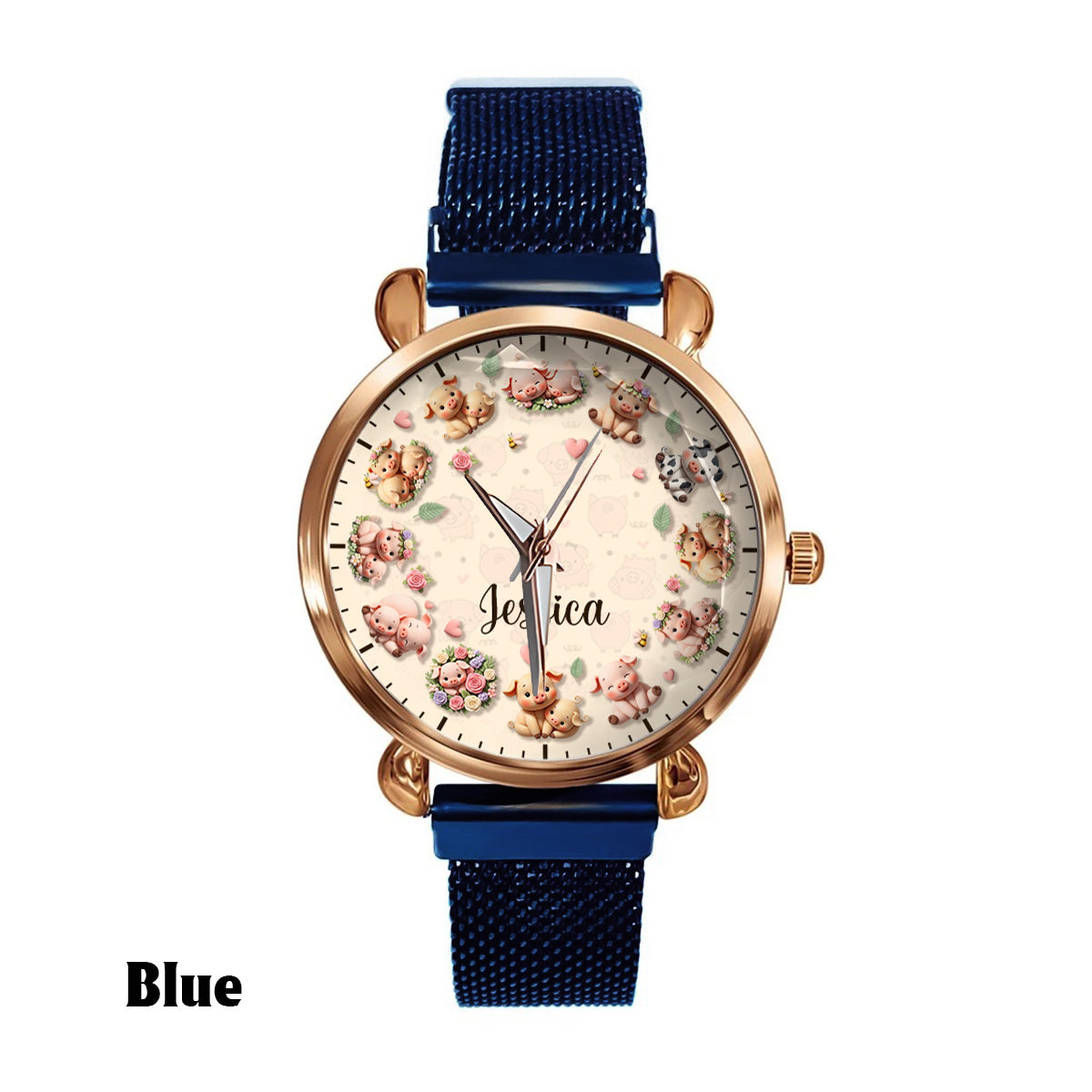 Life Is Better With Pigs - Personalized Pig Lover Women Hand Watch