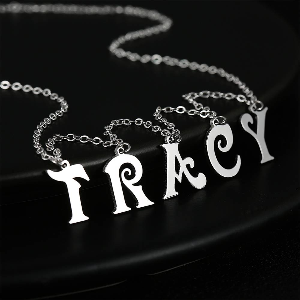 Letter Initials - Personalized Initials Necklace