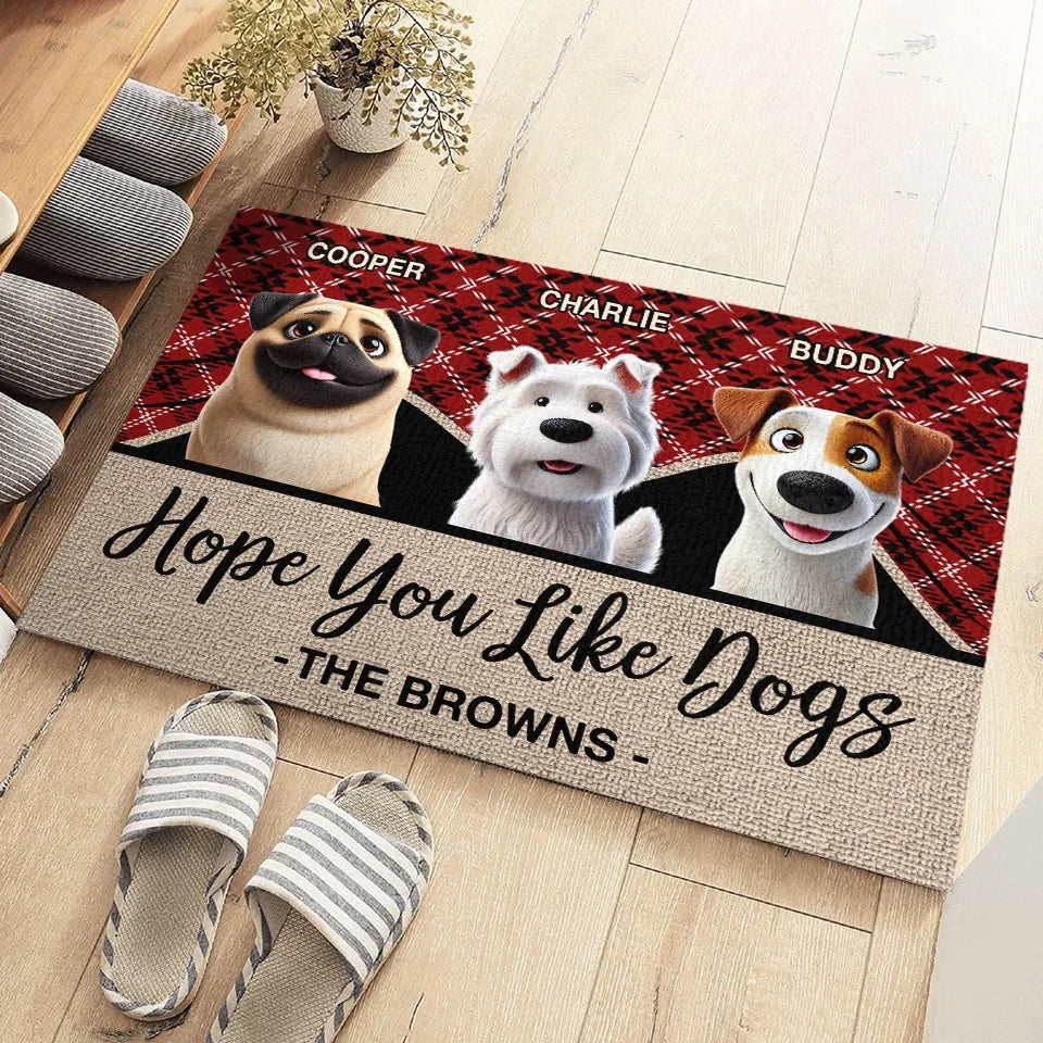 Custom Pet Lover Doormat - Personalized Dog & Cat Owner Gift