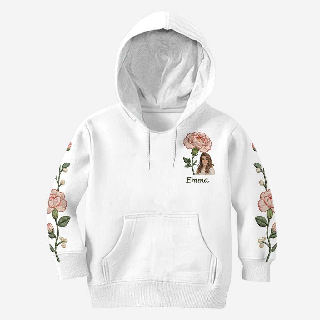 Custom Any Photo Birthmonth Flower - Personalized Self Love All Over Shirt