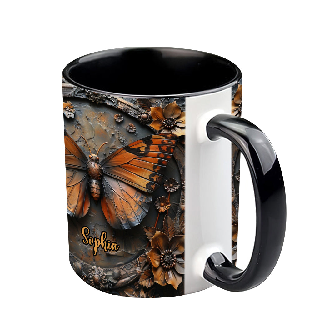 Beautiful Monarch - Personalized Butterfly Accent Mug