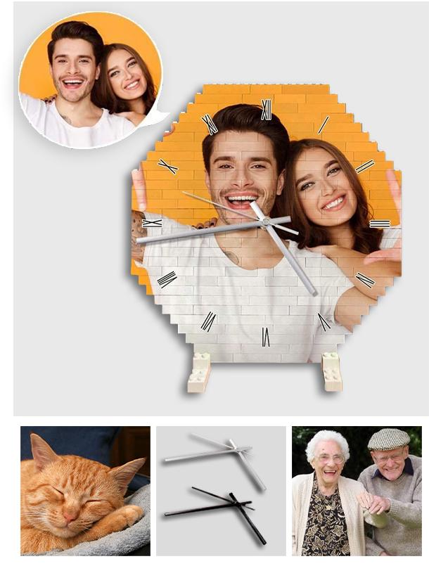 Any Photo - Personalized Brick Clock