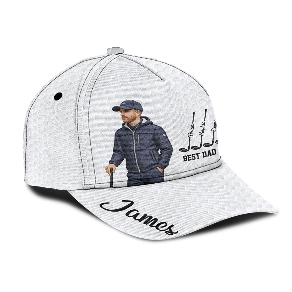 Best Dad By Par - Personalized Golf Classic Cap