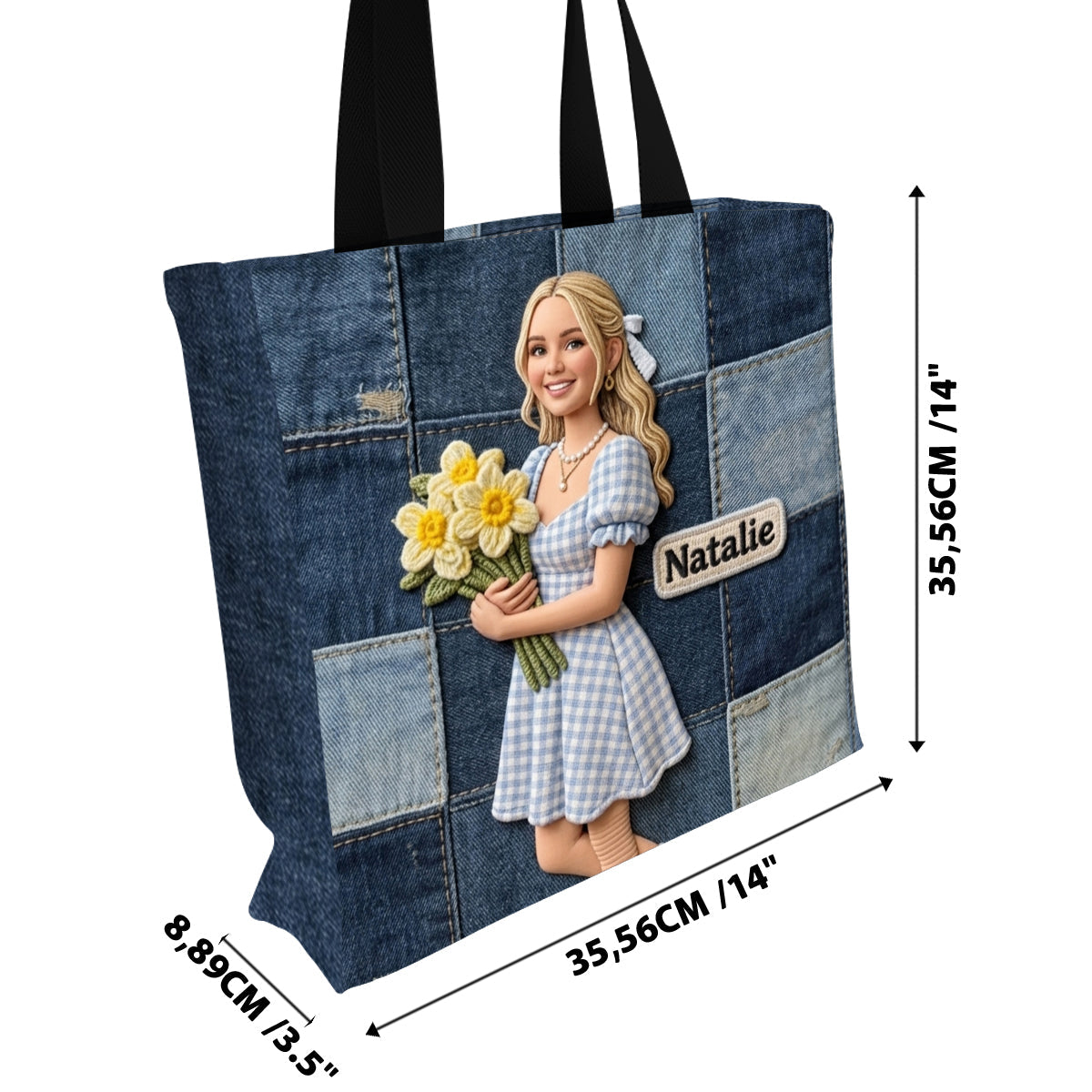 Custom Any Photo - Personalized Self Love All-Over Print Canvas Tote Bag