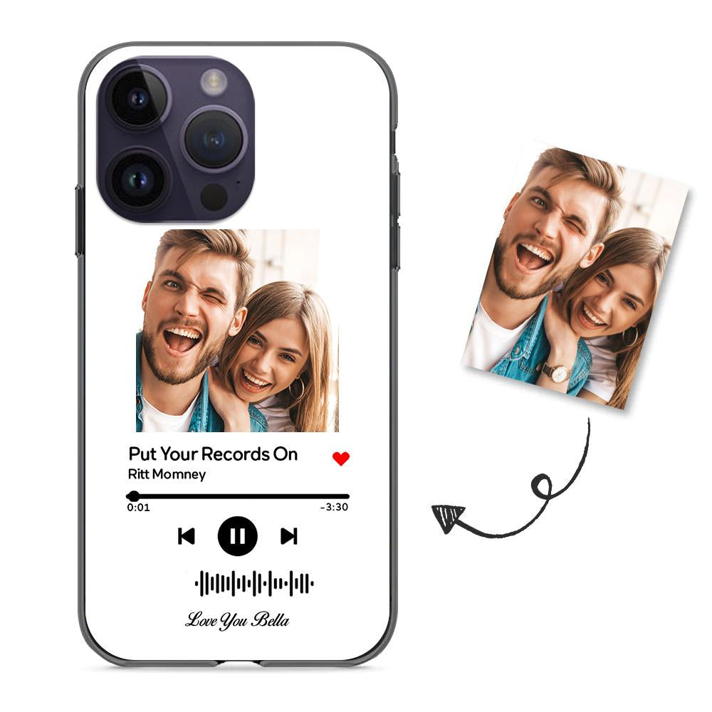 Music Code Song Photo Custom - Personalized Music Code Phone Case