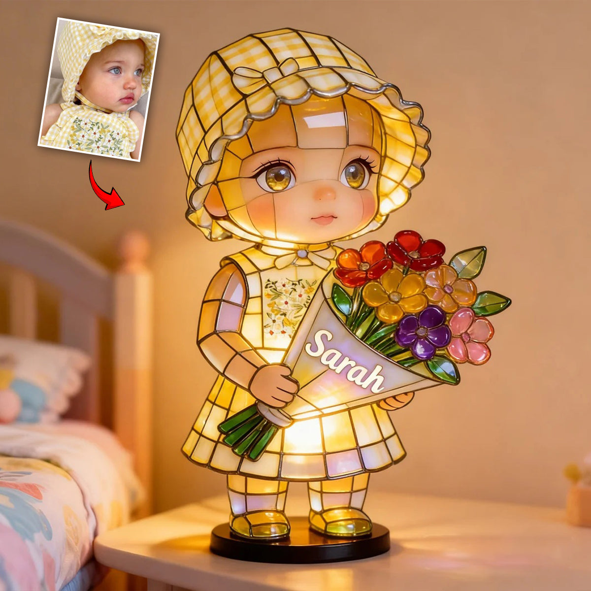 Custom Any Photo - Personalized Kid Acrylic LED Night Light