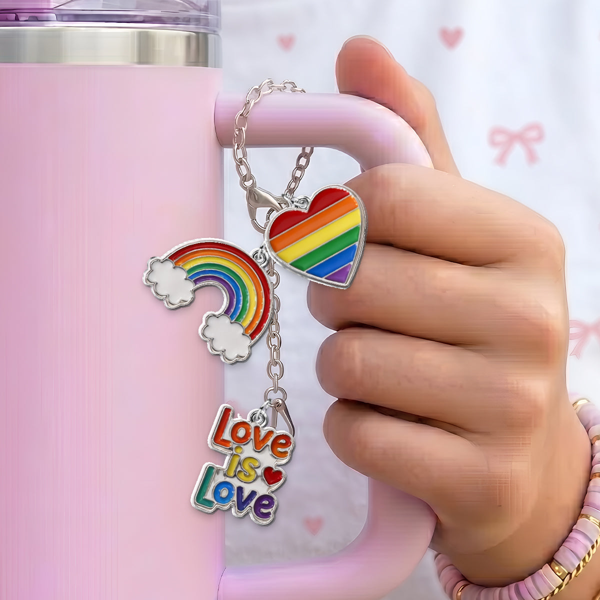 Human Beings Colors May Vary - Personalized LGBT Support High Top Shoes With Charm