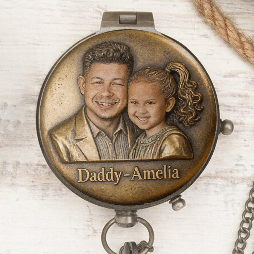 Best Dad Ever - Personalized Father Compass