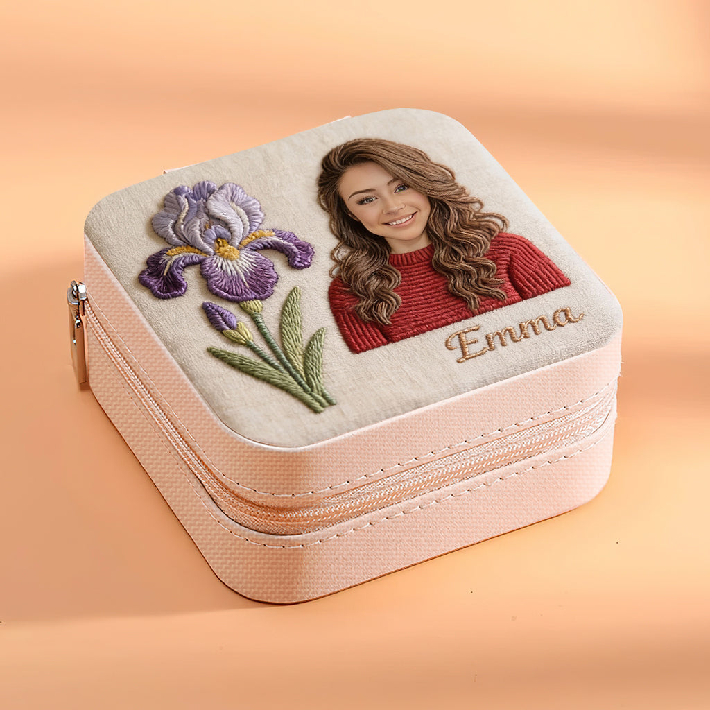 Custom Any Photo Birthmonth Flower - Personalized Self Love Jewelry Box