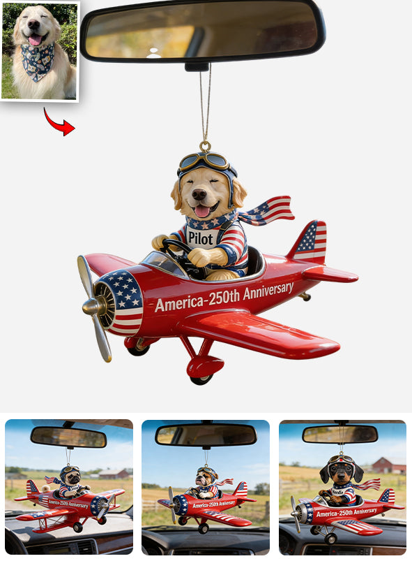 Happy Anniversary - Personalized Dog Car Ornament
