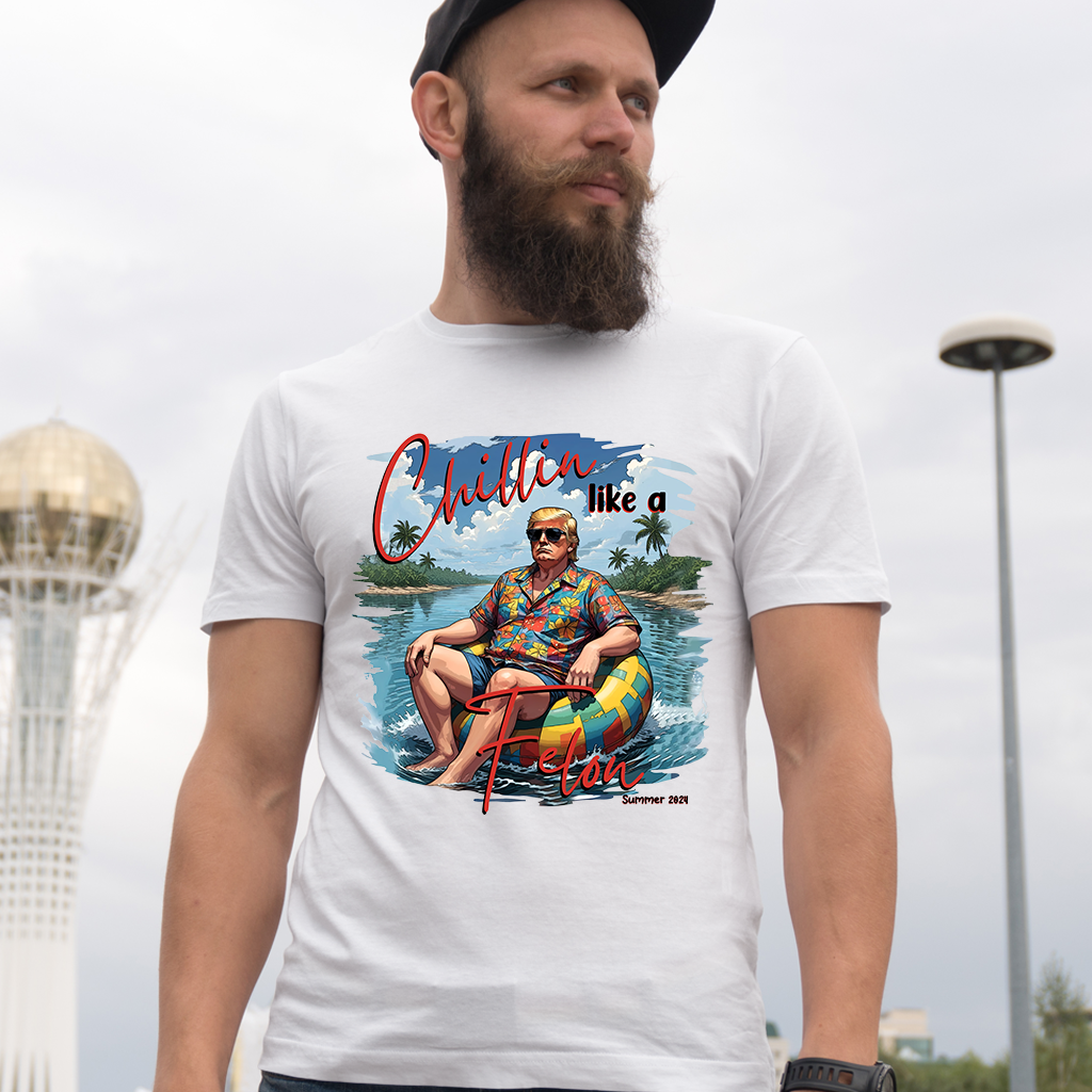 Chillin Like A F3l0n Summer 2024 Shirt, USA Patriotic Shirt, Wanted For President Shirt, I'm Voting Foe the F3l0n shirt