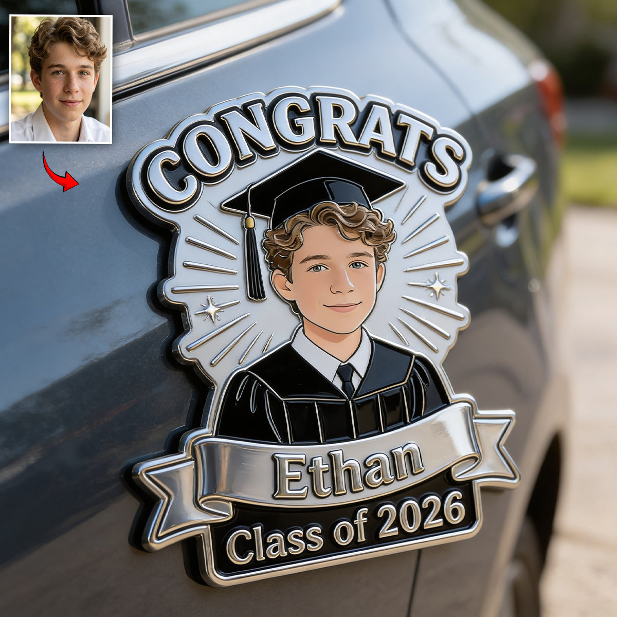 Class Of 2026 - Personalized Graduation Magnet