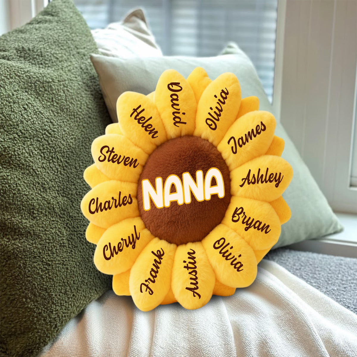 Best Nana Ever - Personalized Grandma Faux Fur Shaped Pillow