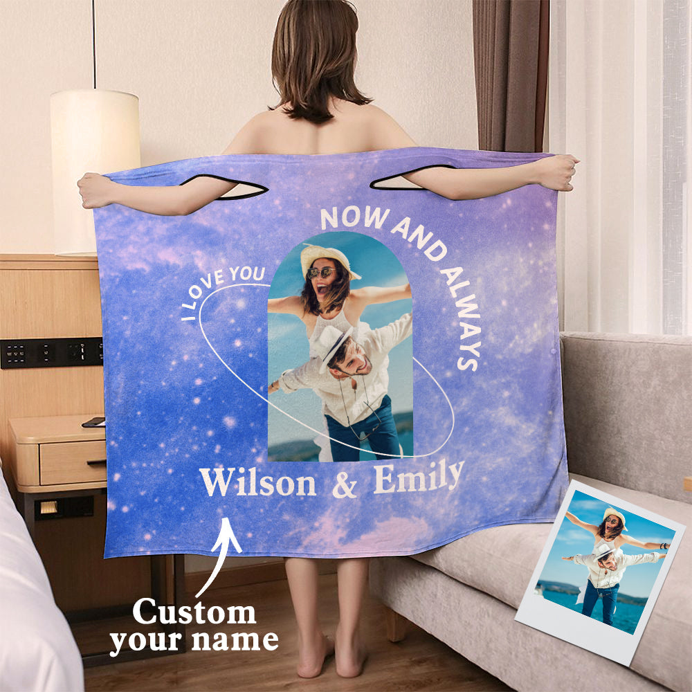 Starry Sky - Personalized Couple Bath Towel Dress
