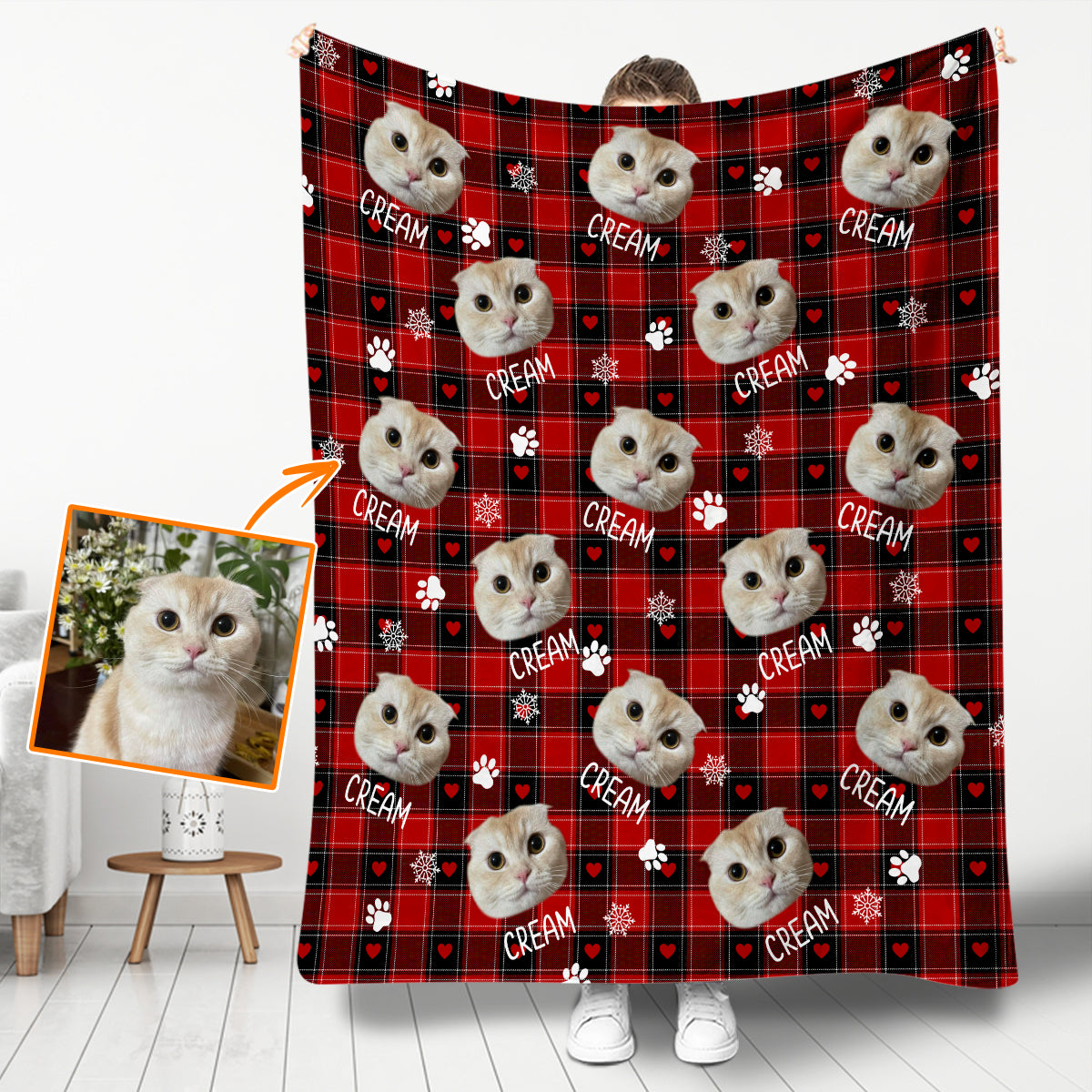 Custom Photo Pet Blanket - Gift for cat lovers, dog lover, cat lover - Personalized Blanket