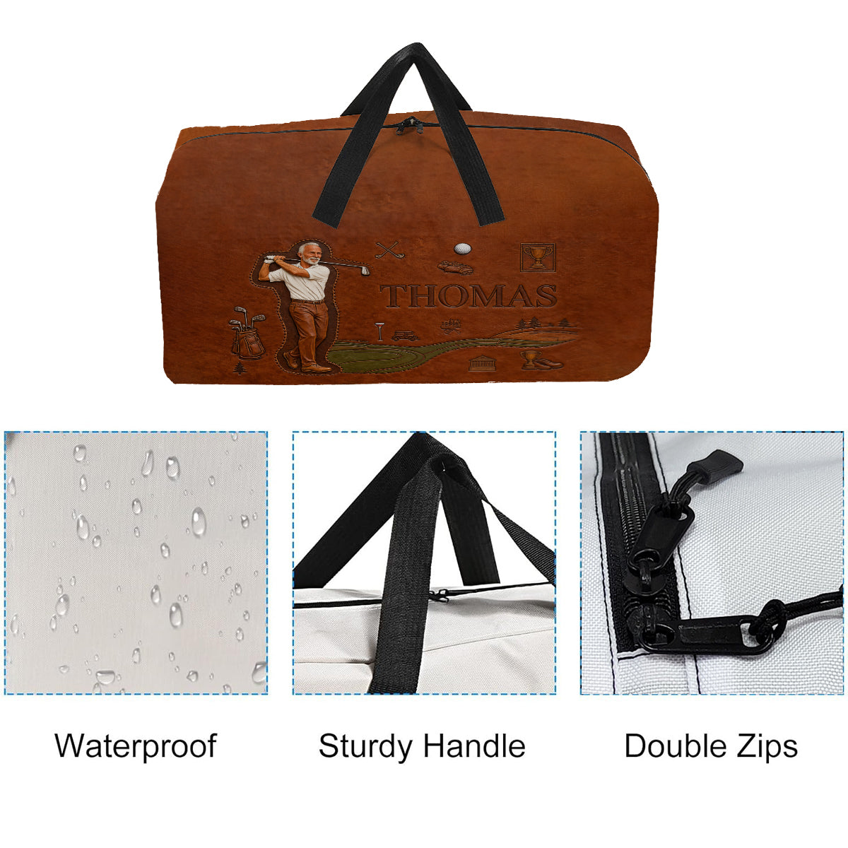 Born To Golf - Personalized Golf Duffle Bag