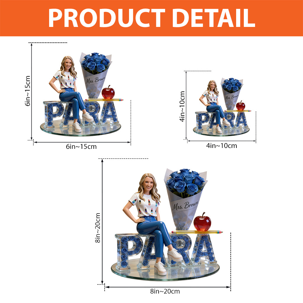 Custom Any Photo - Personalized Teacher Custom Shaped Acrylic Plaque