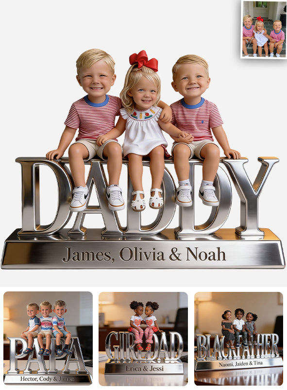 Custom Any Photo - Personalized Father Custom Shaped Acrylic Plaque
