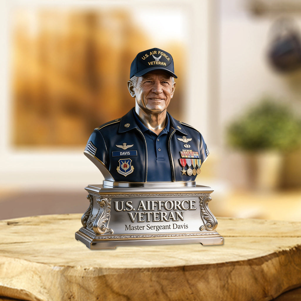 Custom Any Photo - Personalized Veteran Custom Shaped Acrylic Plaque