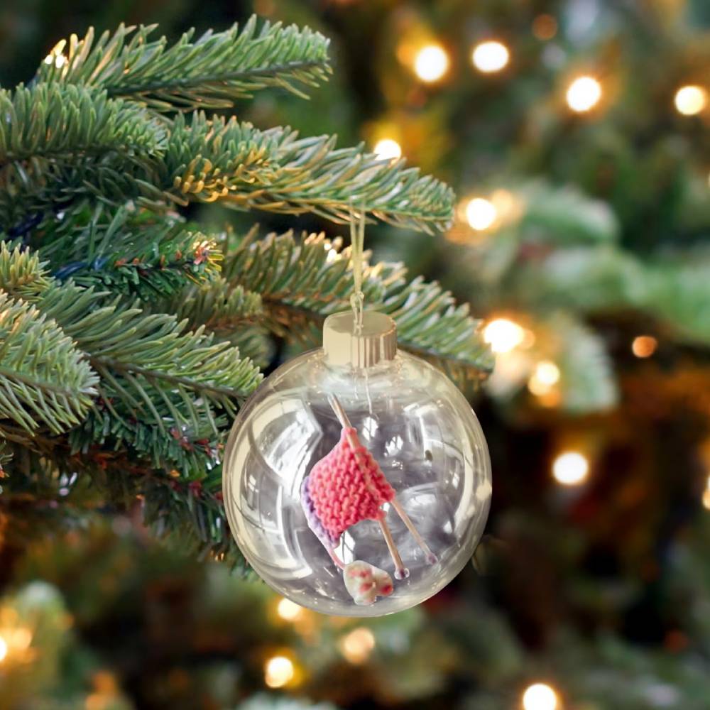 Kniting Lovers - Personalized Knitting Hanging Ornament