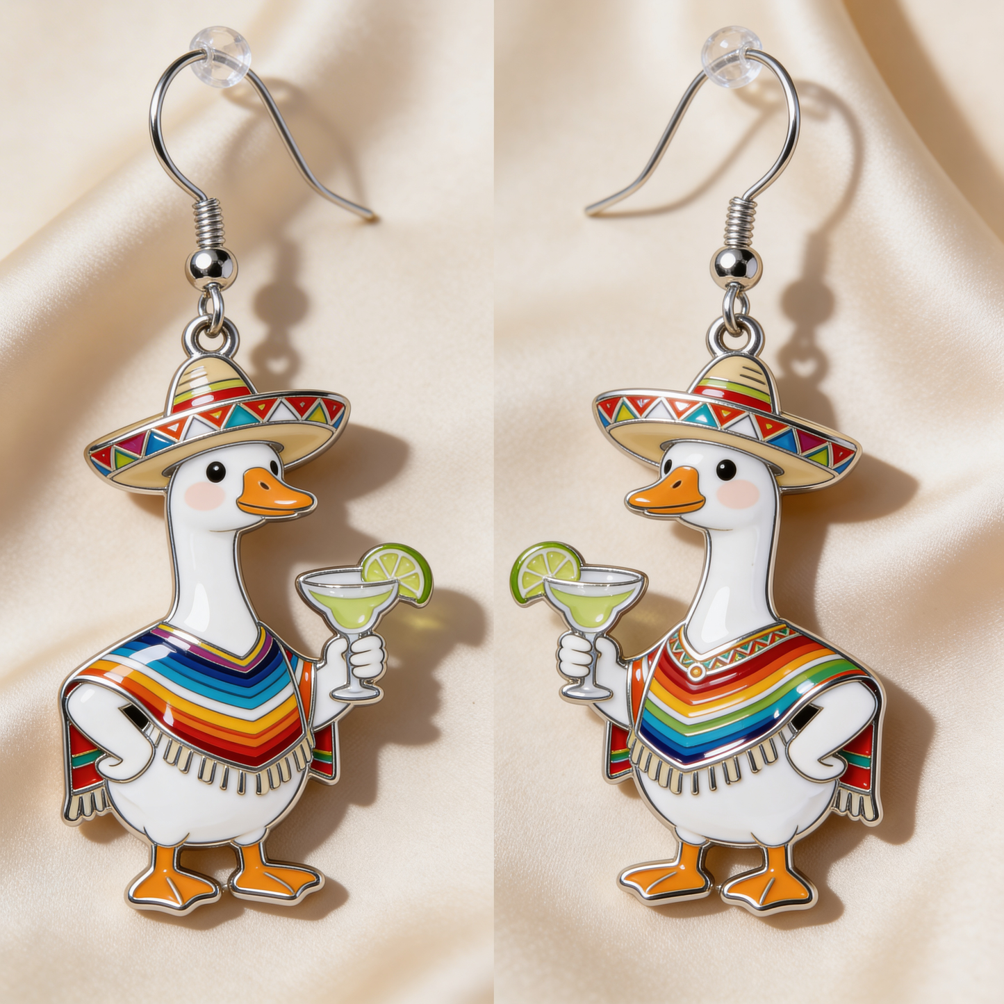 Custom Any Photo, Cinco De Mayo Earrings for Women - Personalized Dog Earrings
