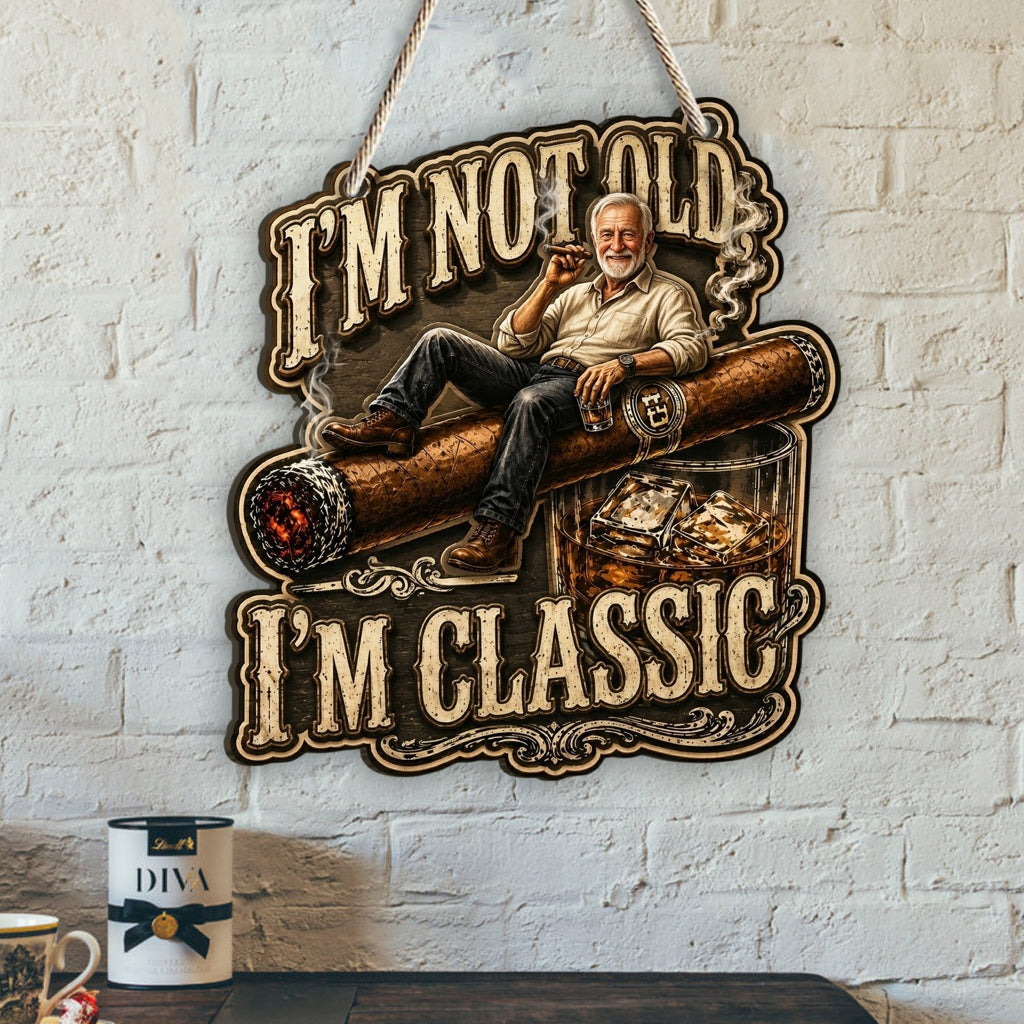 I'll Be in the Backyard - Personalized Whisky Custom Shaped Wood Sign