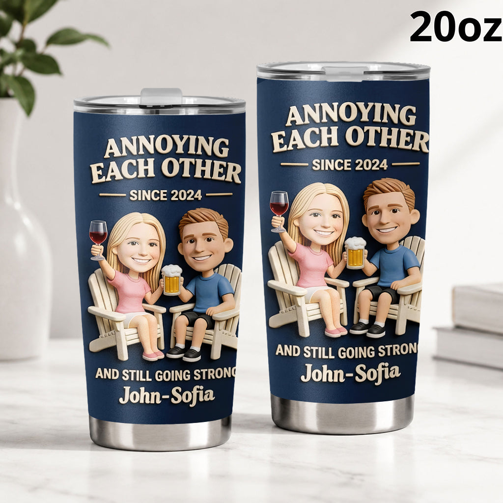 Everlasting Love - Personalized Couple Tumbler