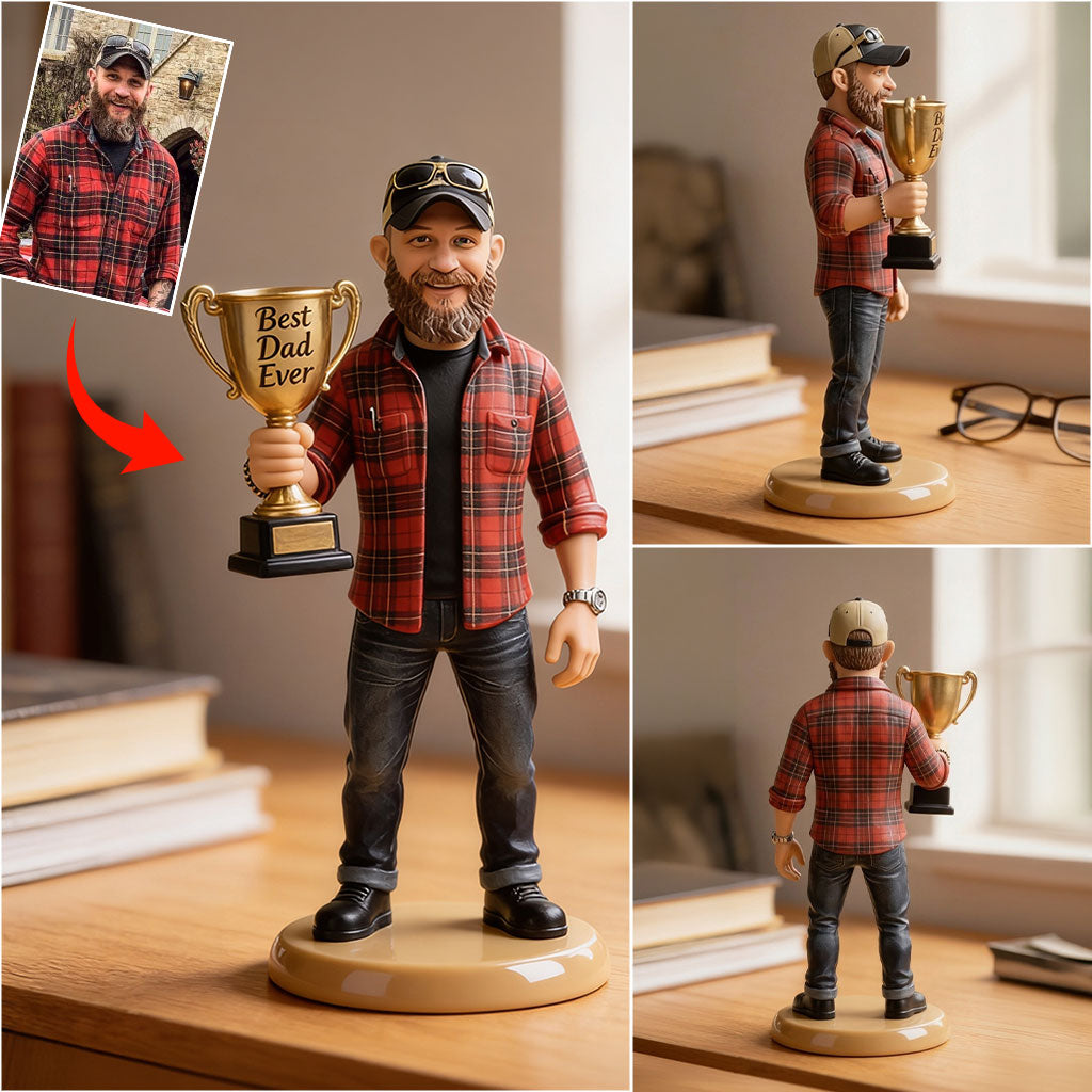 Best Dad Ever - Personalized Father Premium 3D Figurine