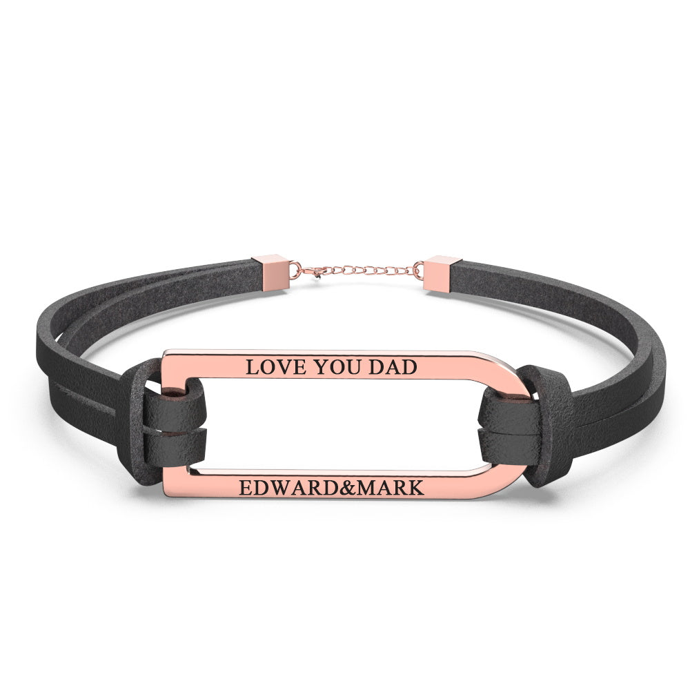 Any Text - Personalized Engraved Bracelet for Lover