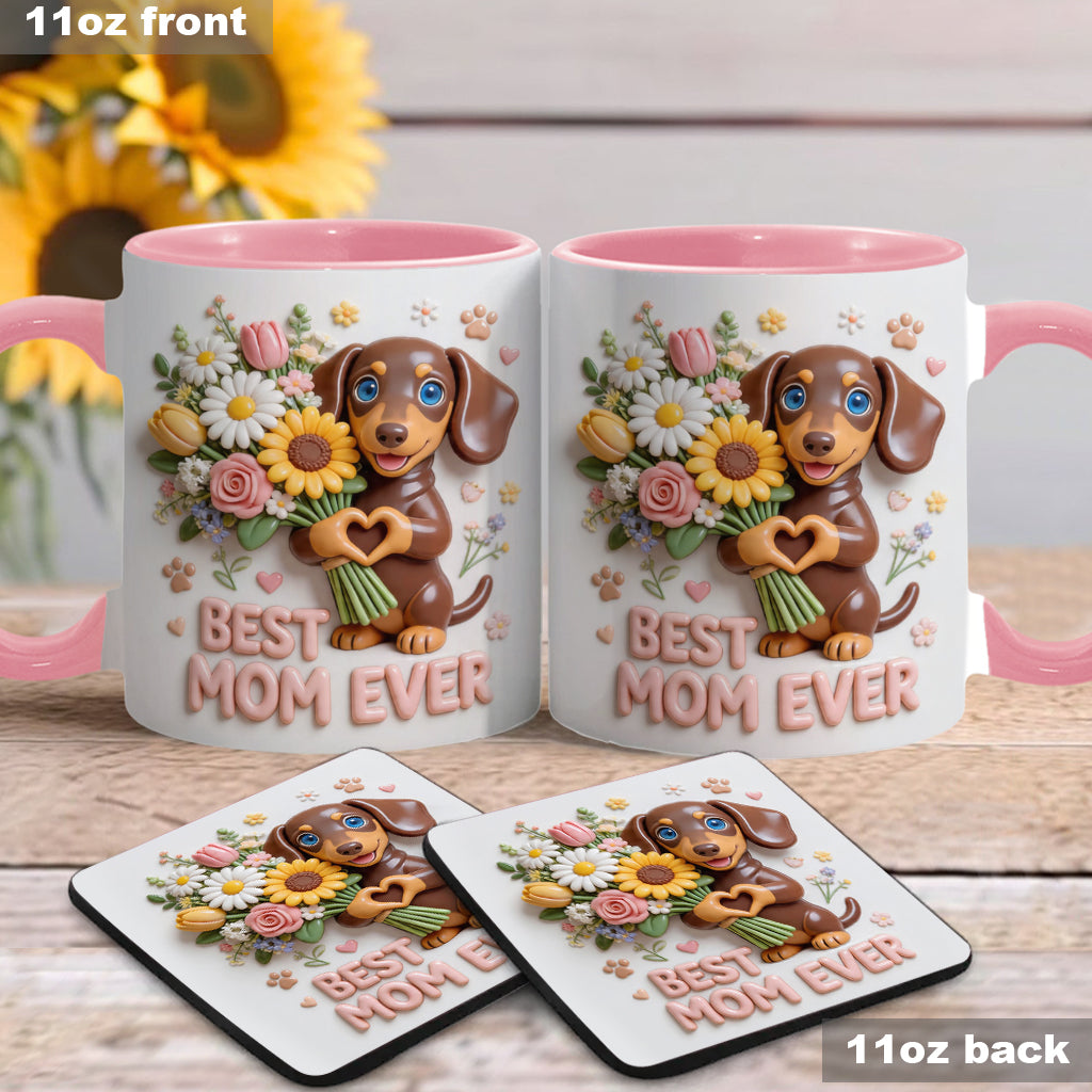 Custom Any Photo - Personalized Dog Accent Mug & Coaster