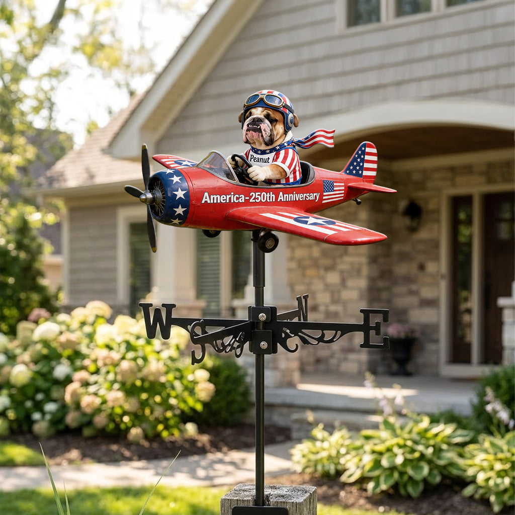 Happy Anniversary - Personalized Dog Weather Vane