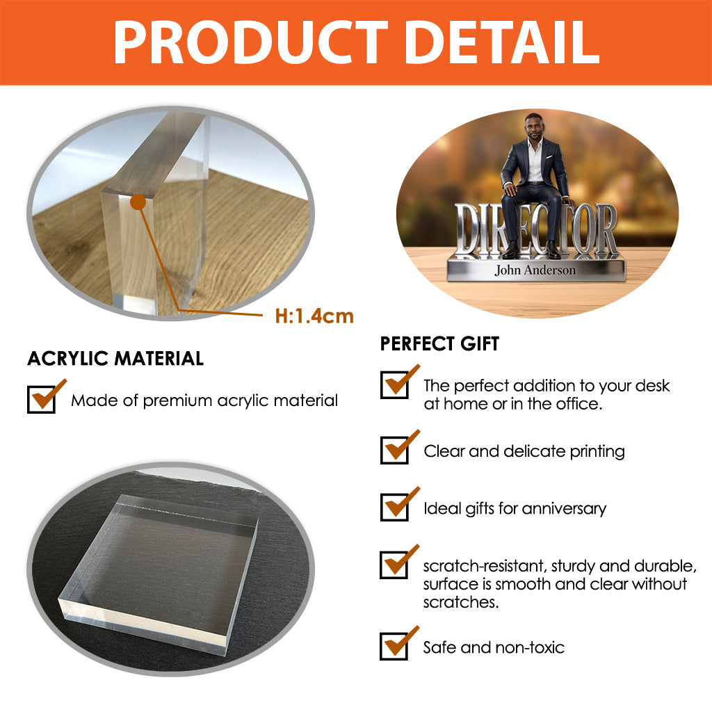 Custom Any Photo - Personalized Colleague Custom Shaped Acrylic Plaque