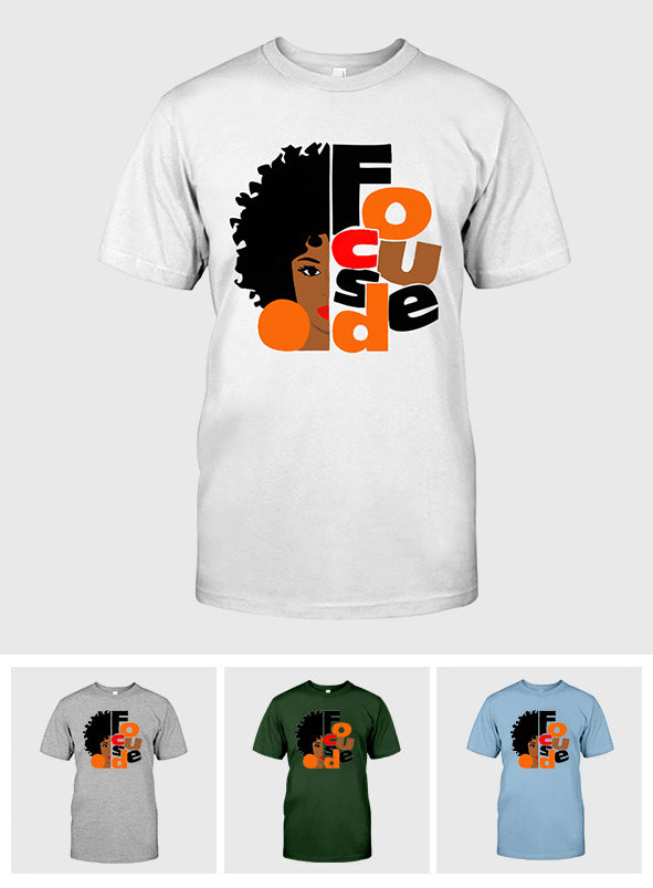 Focused - African American T-shirt And Hoodie