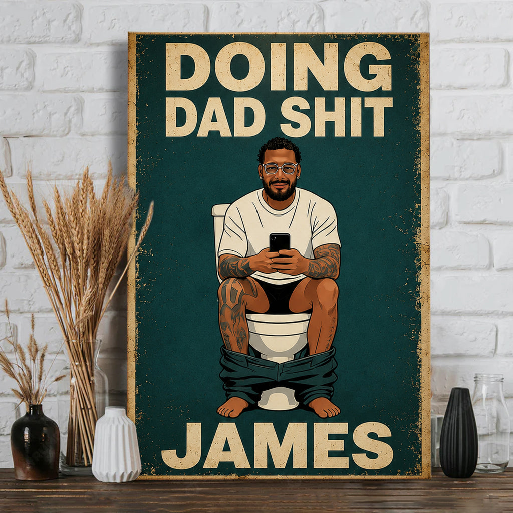 Best Time Of Day - Personalized Father Canvas And Poster