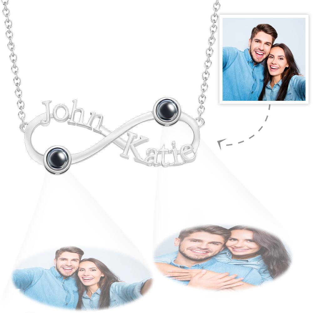 Gift for who lost a loved one - Personalized Infinity Symbol Engraved Charm
