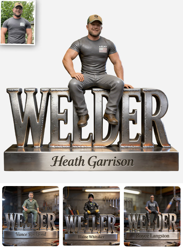 Custom Any Photo - Personalized Welder Custom Shaped Acrylic Plaque